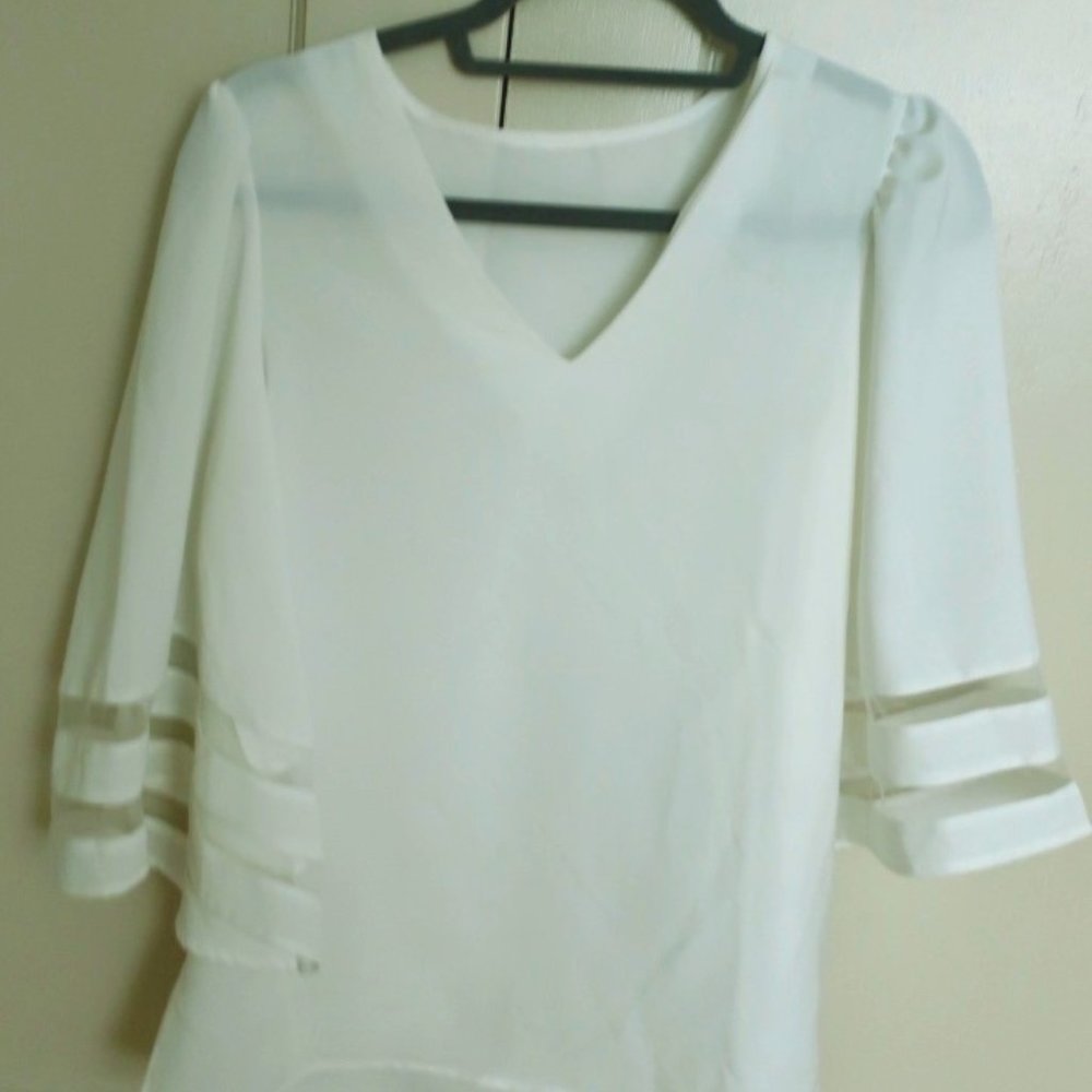 V-neck blouse